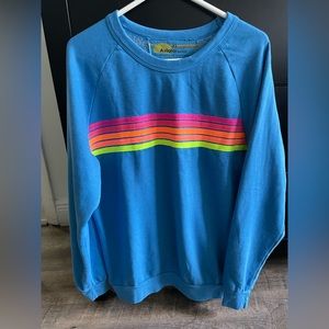 Aviator Nation 5 Stripe Crew Sweatshirt